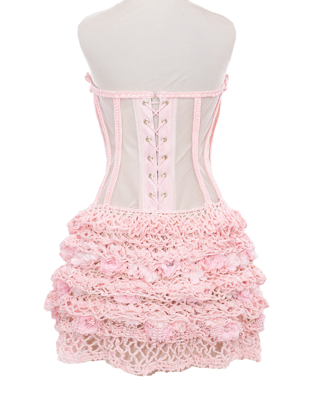 Fantasy Crochet Mini Dress