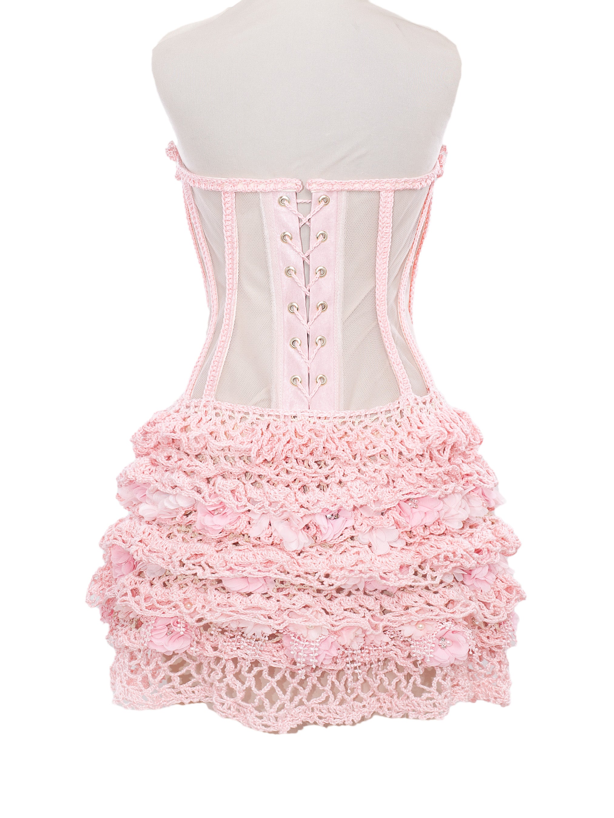 Fantasy Crochet Mini Dress