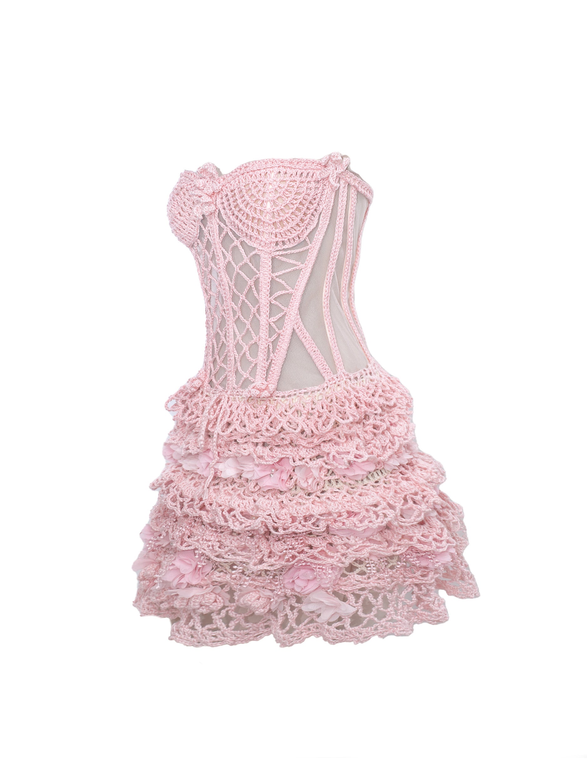 Fantasy Crochet Mini Dress