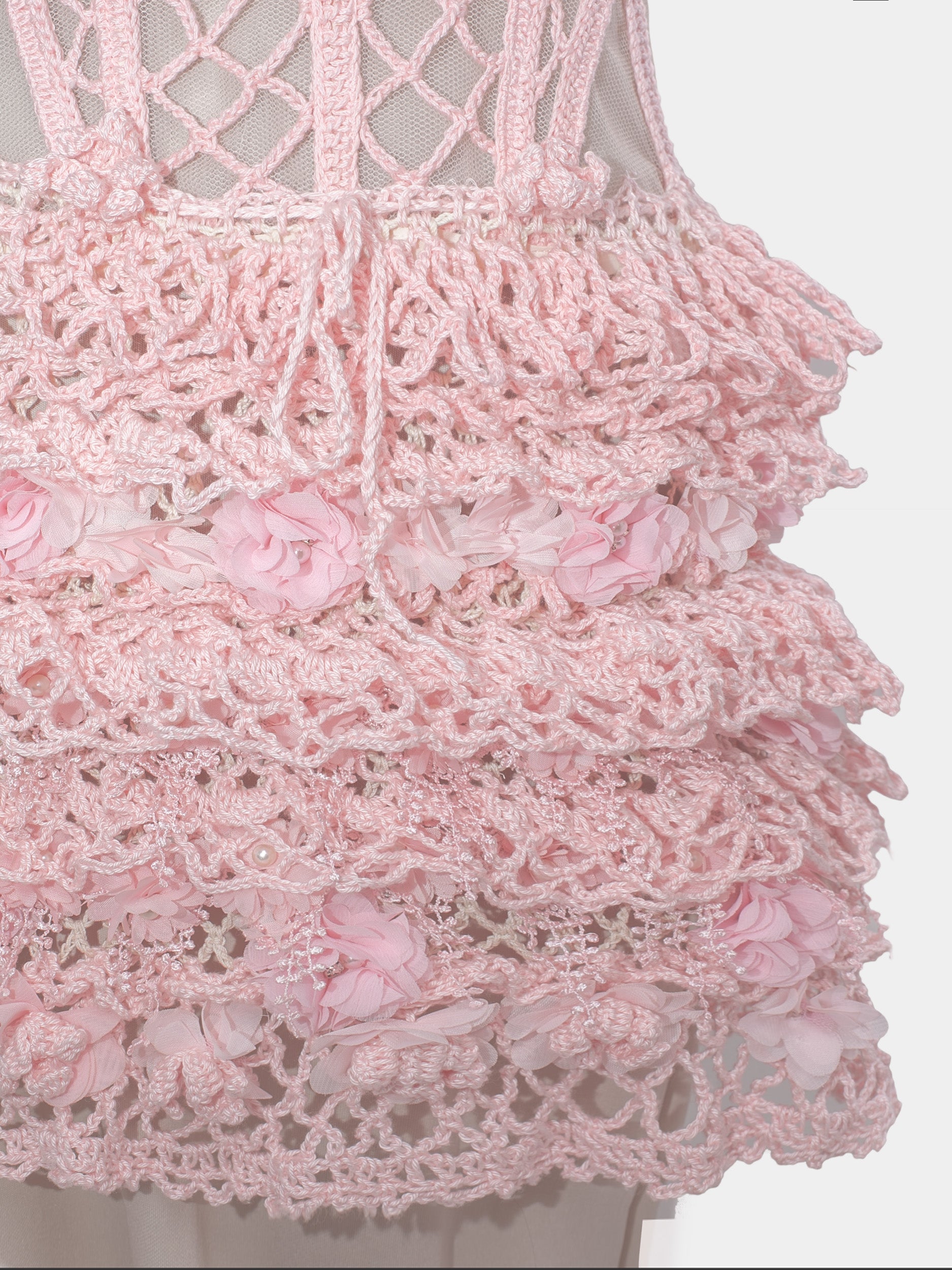 Fantasy Crochet Mini Dress