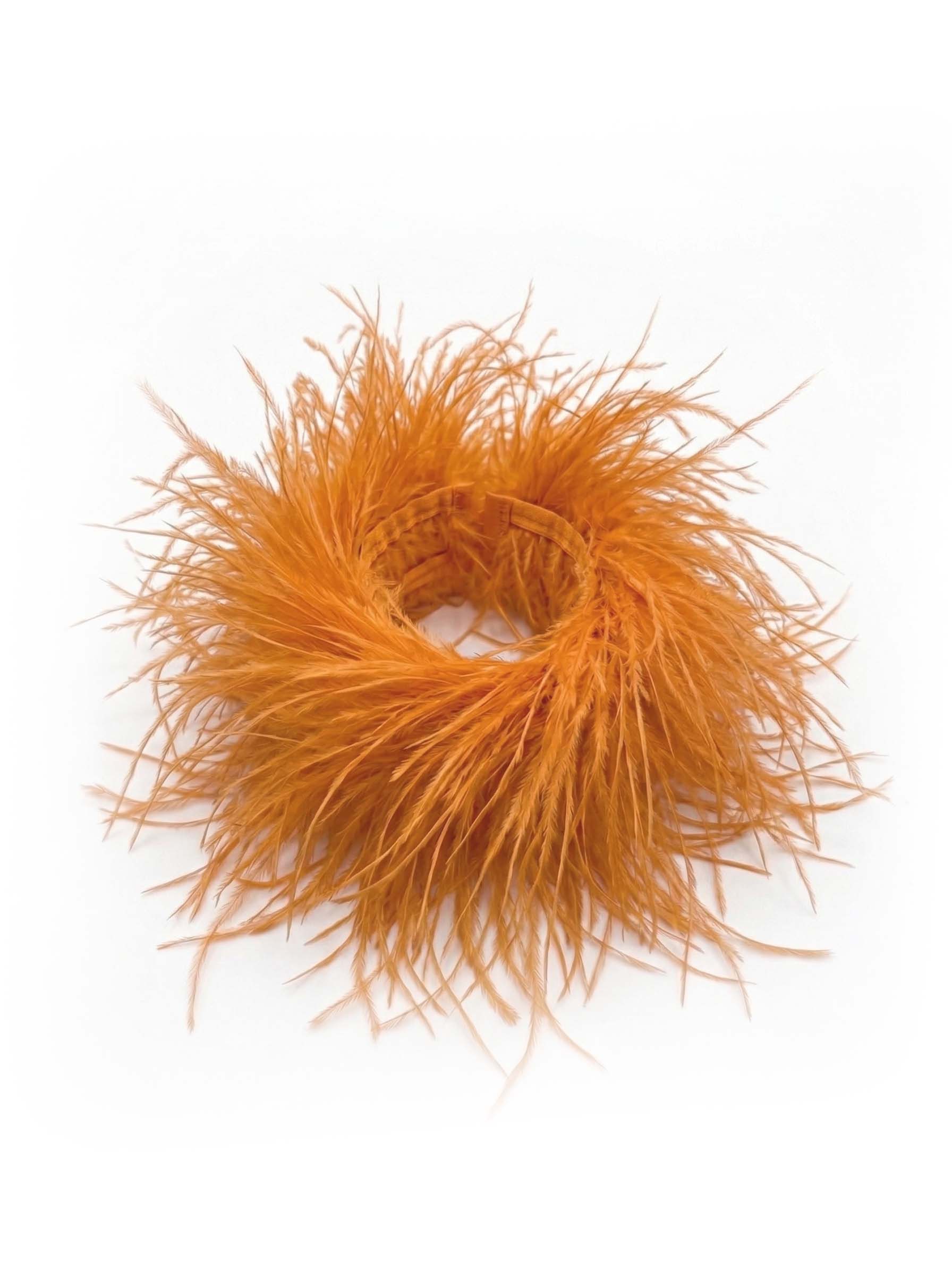 Detachable Ostrich Feather Cuffs
