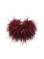 Detachable Ostrich Feather Cuffs