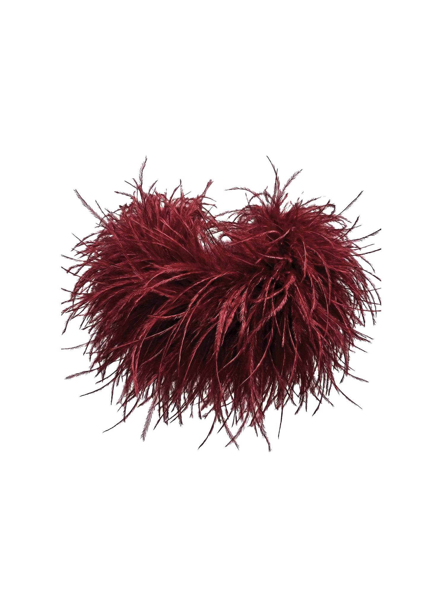 Detachable Ostrich Feather Cuffs
