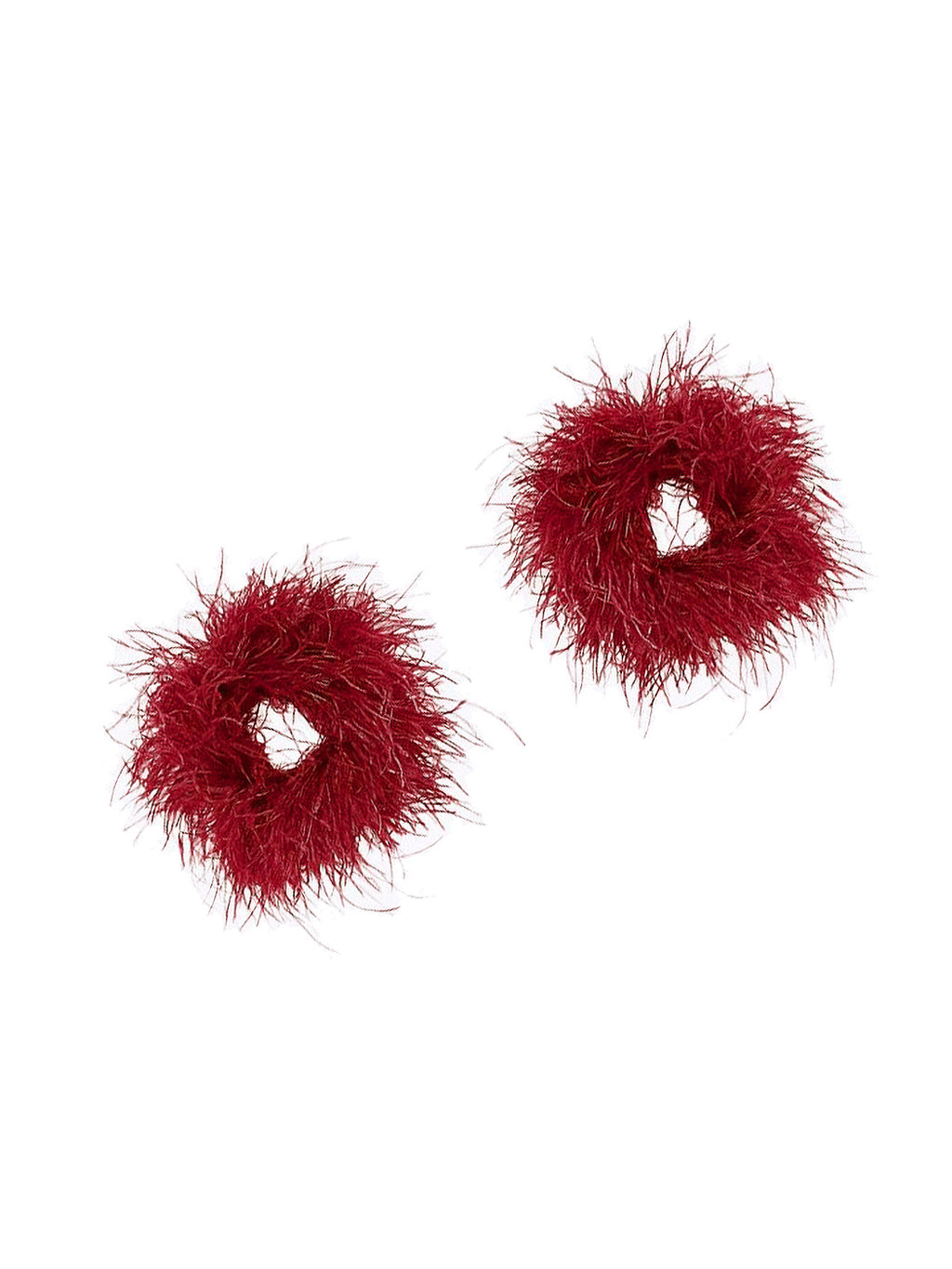 Detachable Ostrich Feather Cuffs