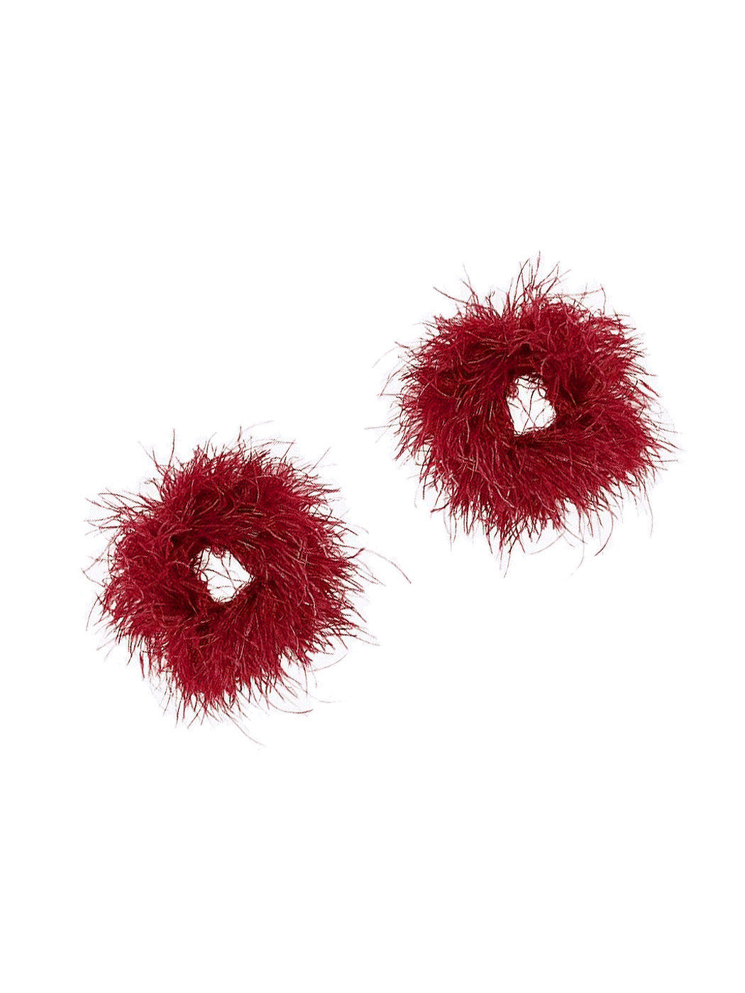 Detachable Ostrich Feather Cuffs