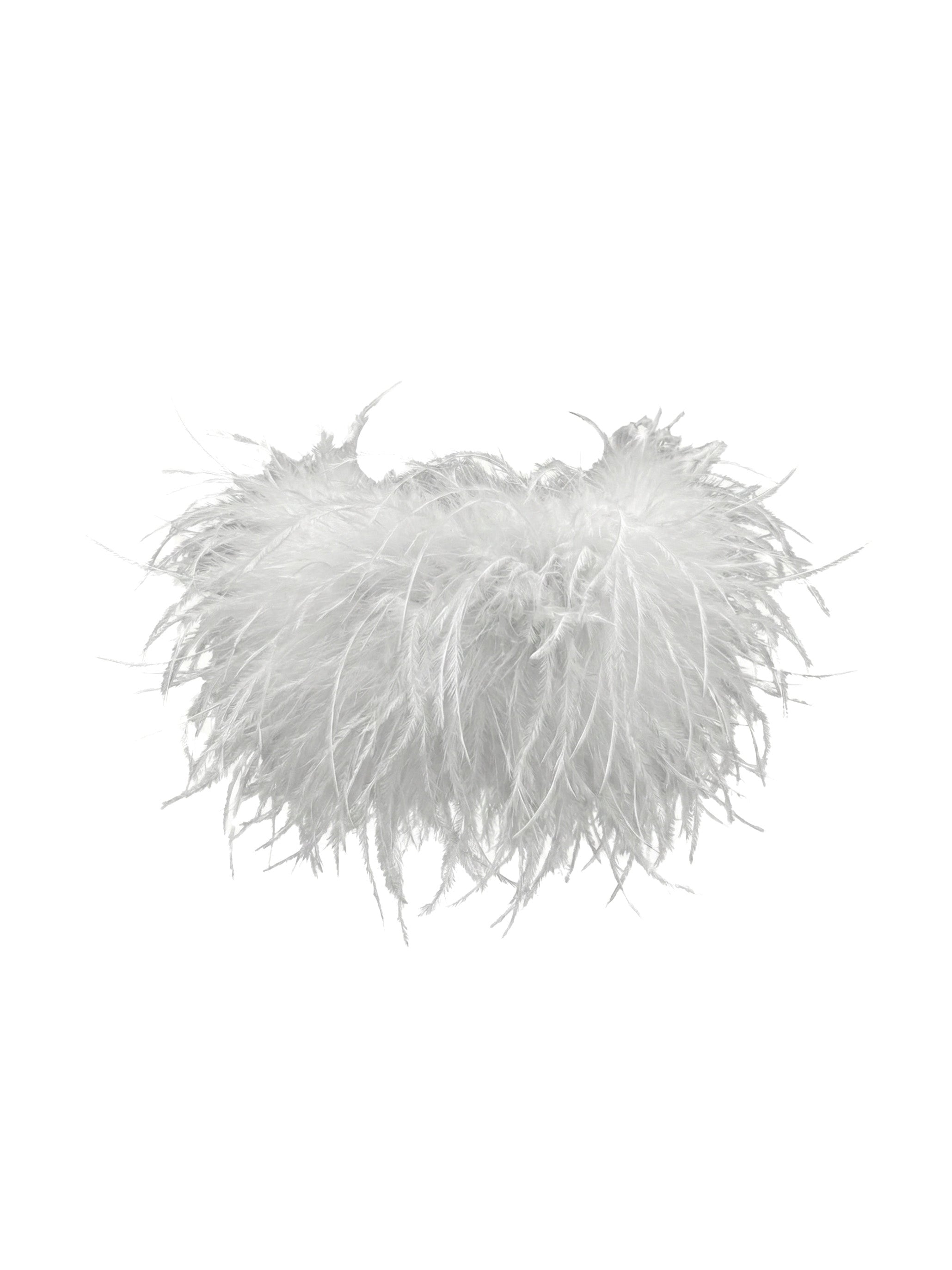 Detachable Ostrich Feather Cuffs
