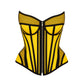 Ferrari Yellow Organic Canvas  Front Zipper Corset Bustier