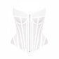 Ferrari Yellow Organic Canvas  Front Zipper Corset Bustier