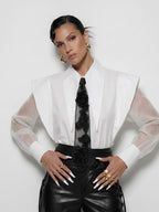 The Rose Semi sheer Tie