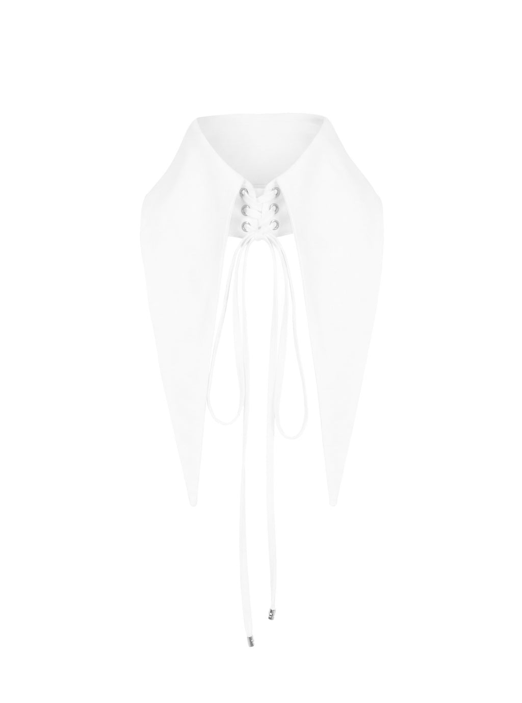 Large Removable Pointy Collar with Lacing