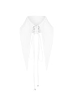 Large Removable Pointy Collar with Lacing