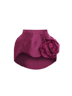 Big Rose Corseted Belt Mini Skirt