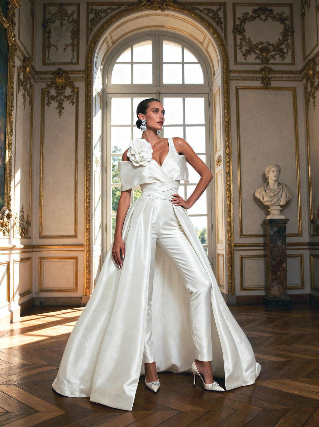 Genevieve Gown 3-piece Set with Overskirt