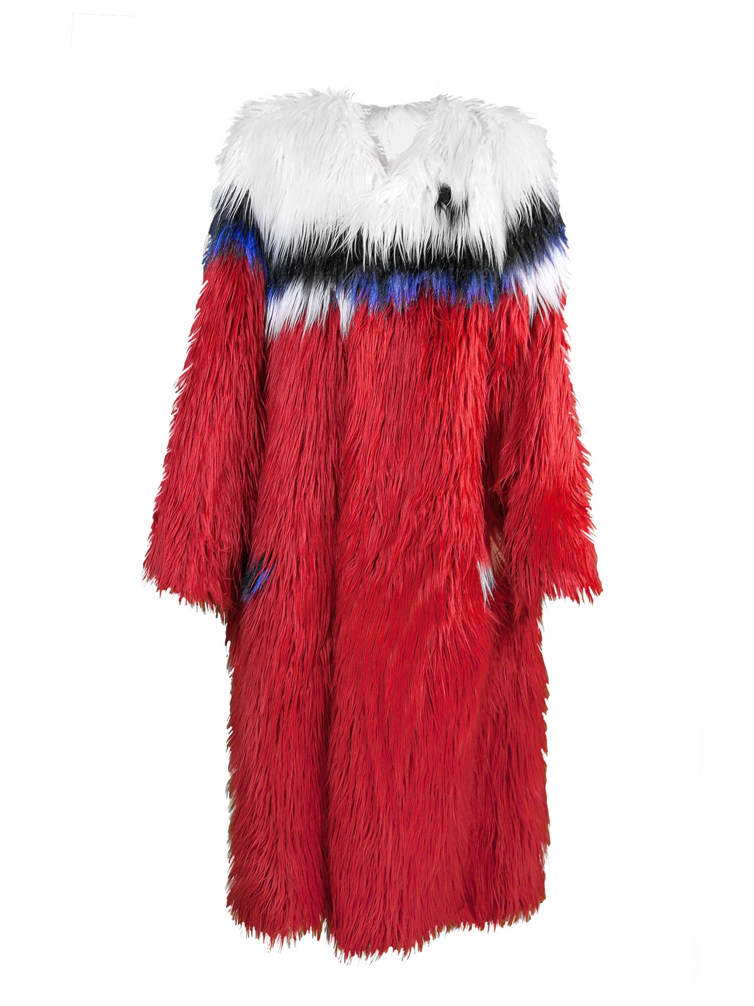 Red Fur Coat One of Kind Exclussive - Mologoko Couture