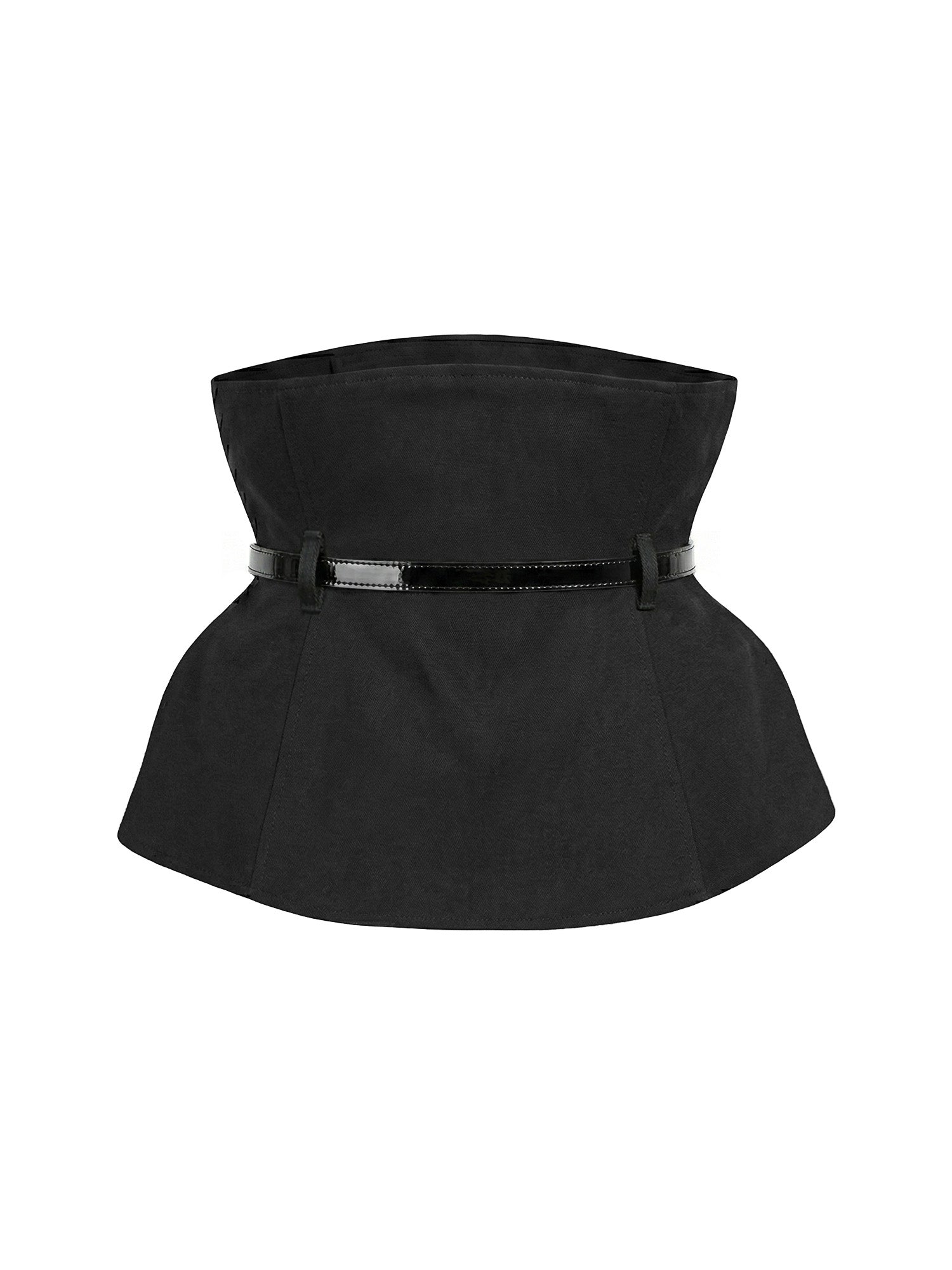 Georgette Denim Corseted Belt Busk