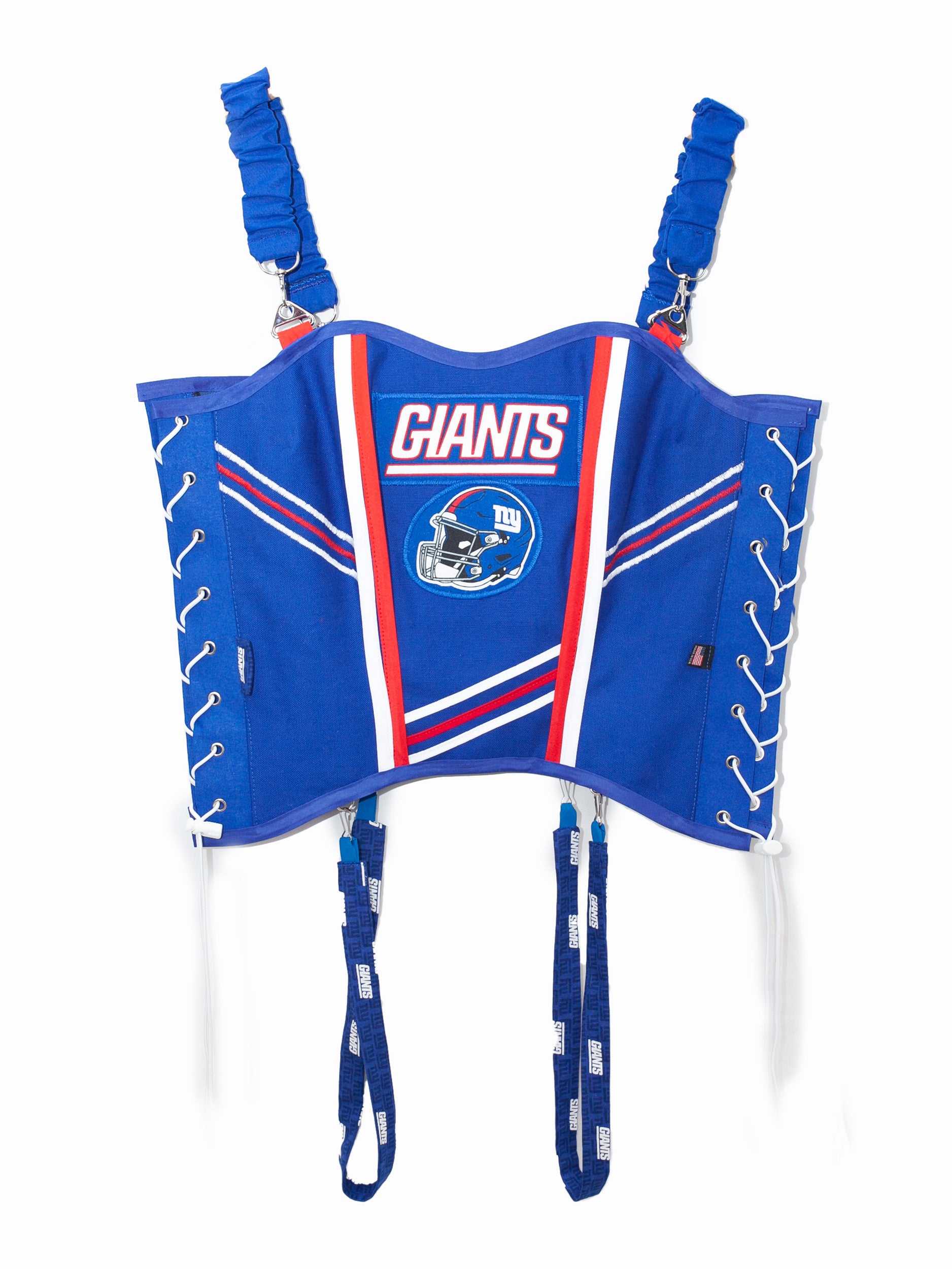 New York GIANTS Football Team Corset Bustier Top