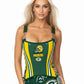 Green Bay Packers Football Team Corset Bustier Top