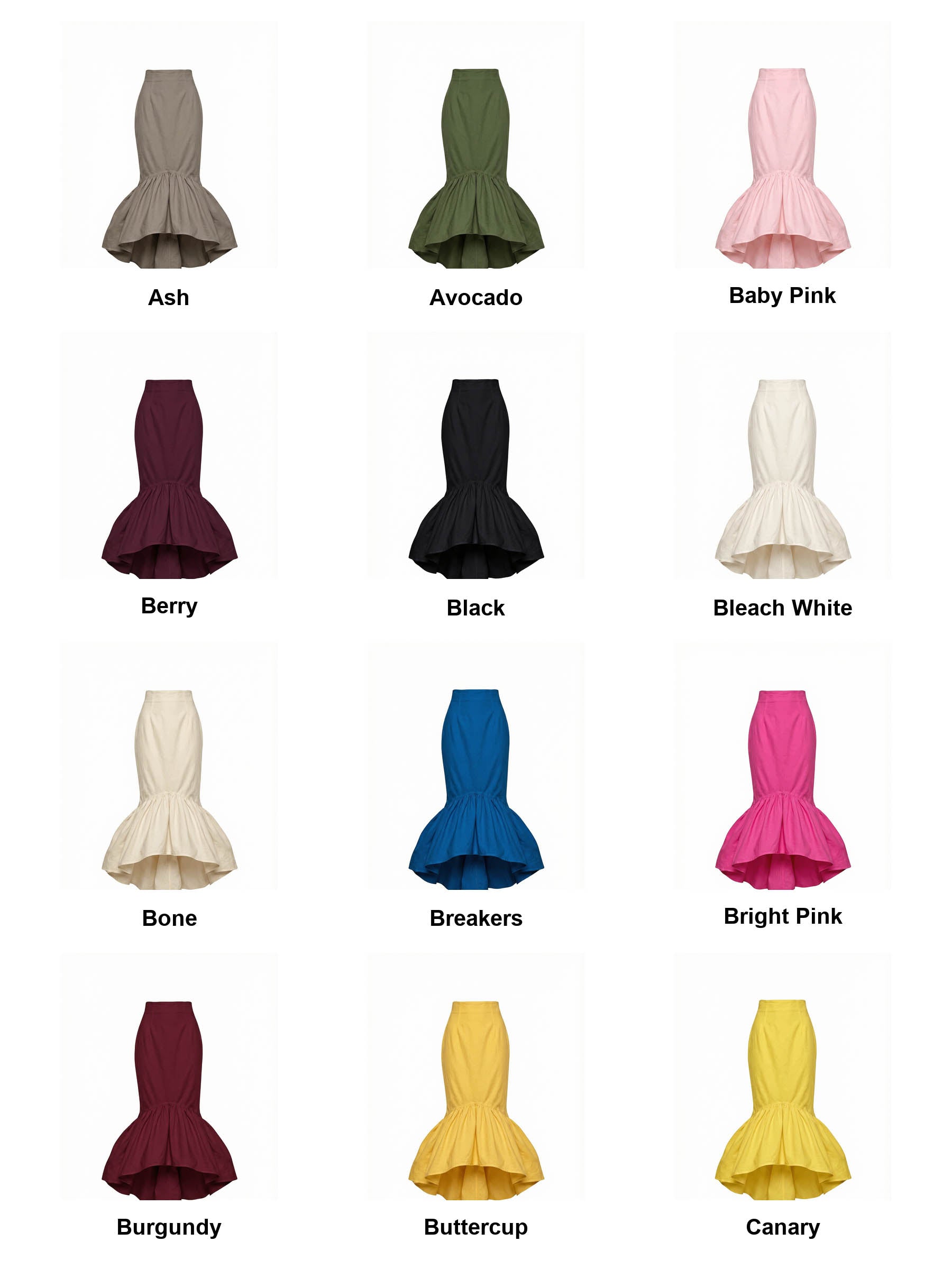 Pam Cotton Tea Length Skirt