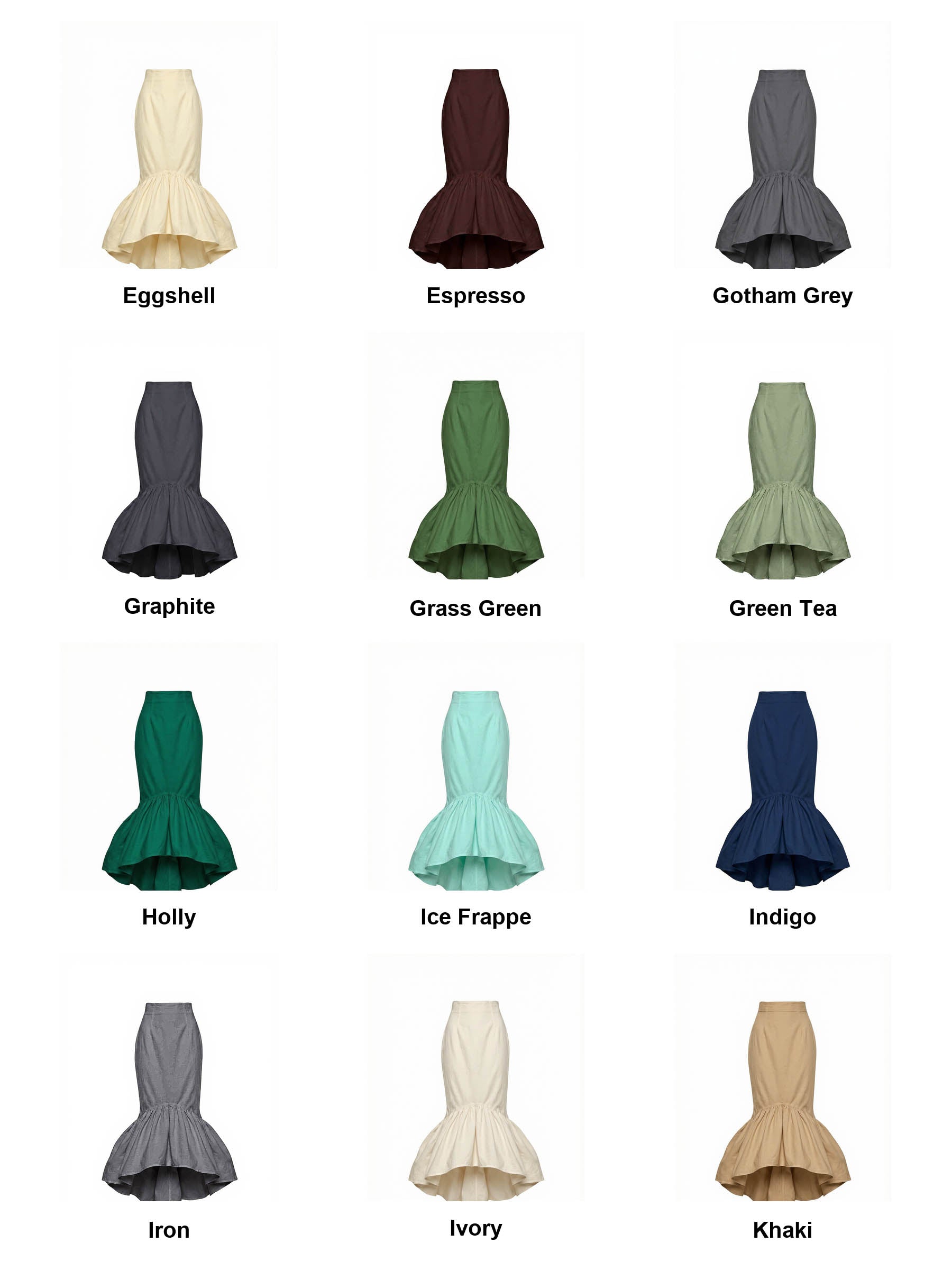 Pam Cotton Tea Length Skirt