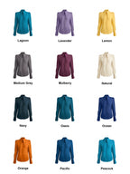 Victoria Large Collar Long Sleeves Fitted Shirt