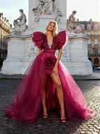 Jasmine Red Carpet Style Gown with Detachable Skirt Set