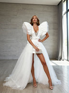 Jasmine Red Carpet Style Gown with Detachable Skirt Set
