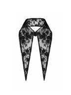 The Baroness 12” Long Semi sheer Lace Collar
