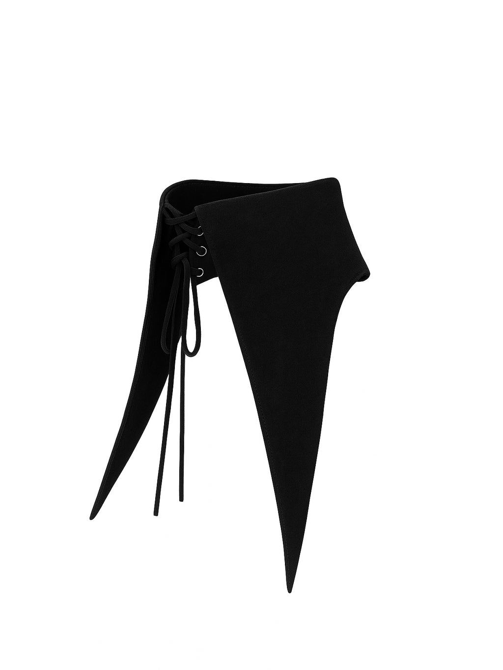 Large Removable Pointy Collar with Lacing