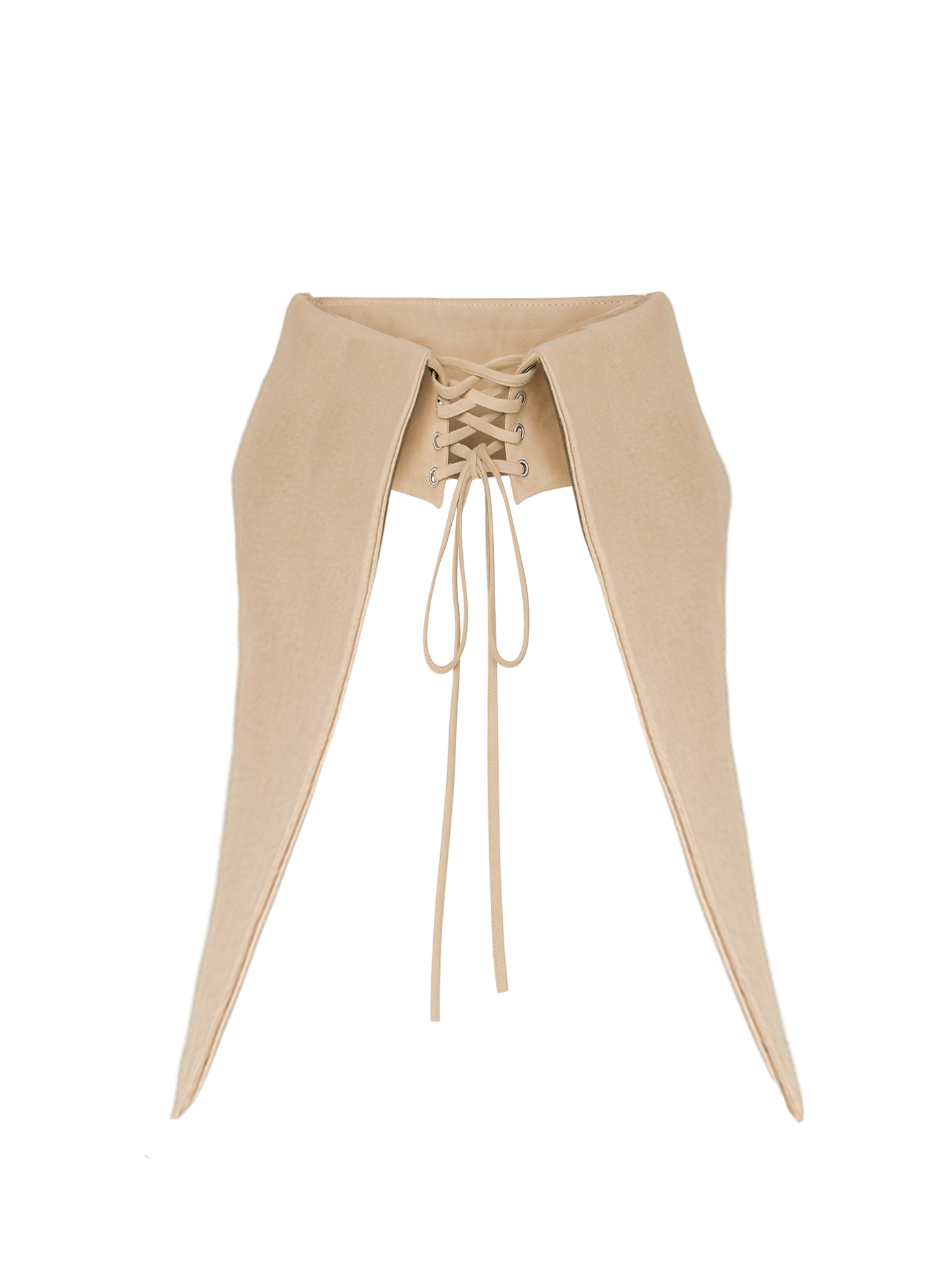 Large Removable Pointy Collar with Lacing