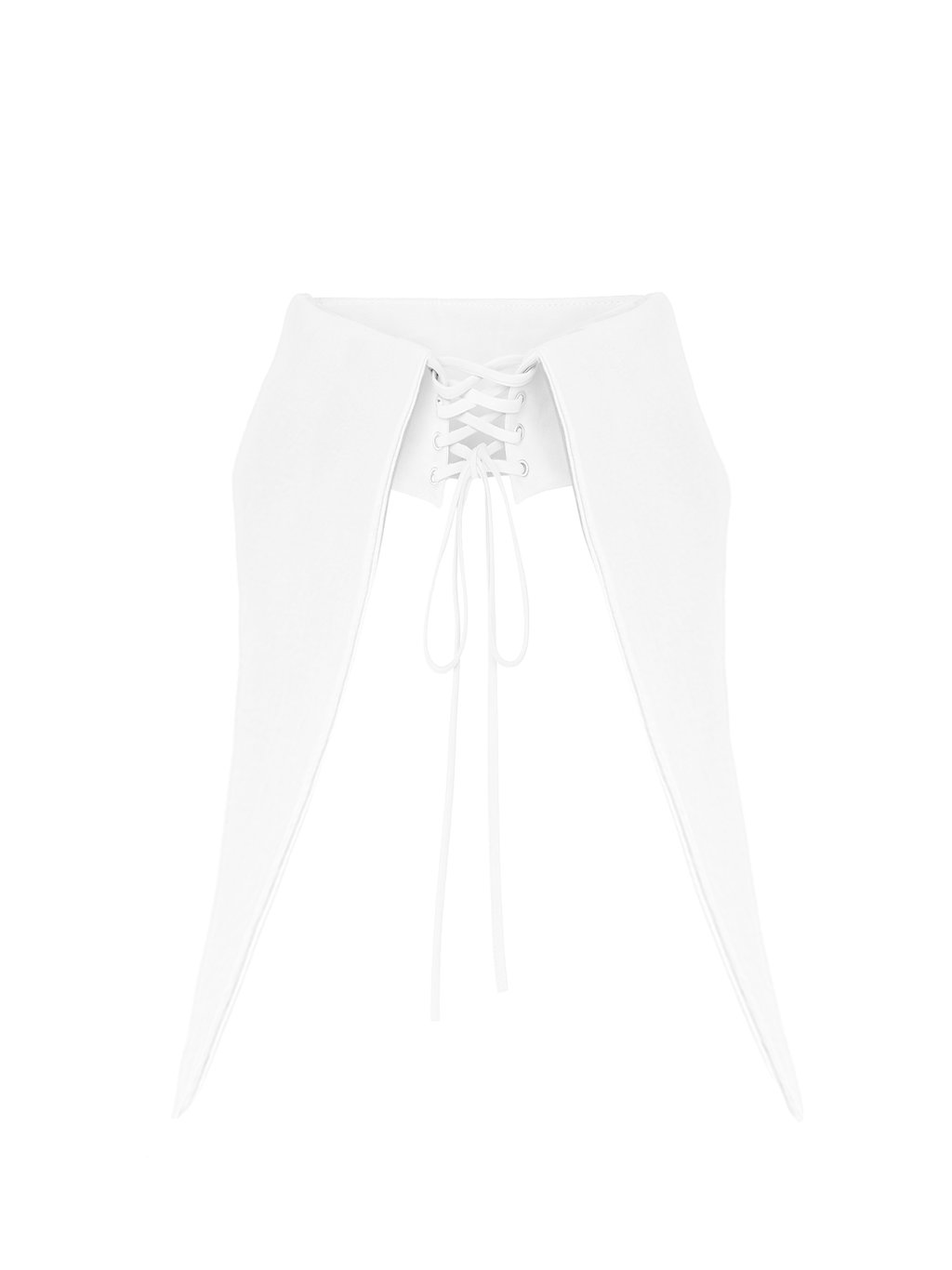 Large Removable Pointy Collar with Lacing