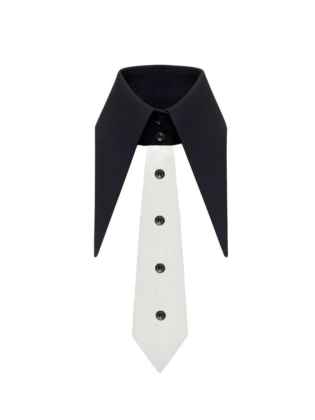 Tuxedo Detachable Collar with Faux Tie