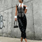 Leopard Twill Cotton Front Lacing Corset