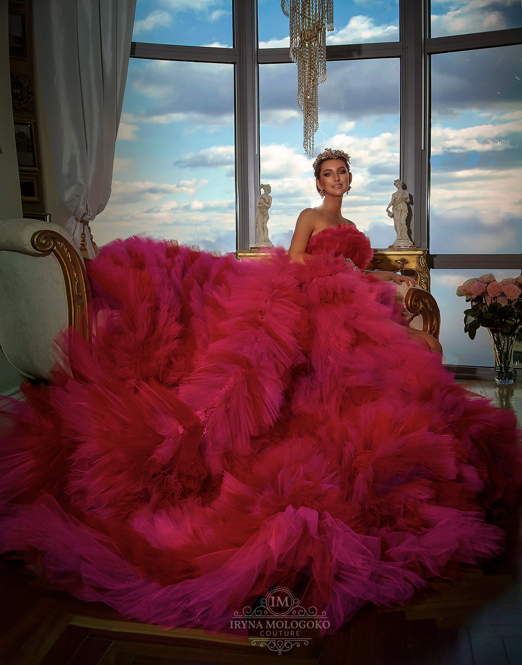 CINDY BALL GOWN OUTFIT One of a Kind - Mologoko Couture