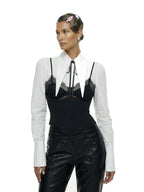 Victoria Large Collar Long Sleeves Fitted Shirt