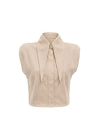 Matilda 12" Long Collar Base Crop Top