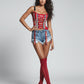 San Francisco 49-ers Football Team Corset Bustier Top