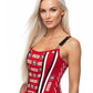 San Francisco 49-ers Football Team Corset Bustier Top