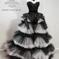 Chapel Window Full Corset Black - Mologoko Couture
