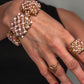 BLUSH PINK GOLD BEADED STATEMENT SET - Mologoko Couture
