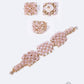 BLUSH PINK GOLD BEADED STATEMENT SET - Mologoko Couture