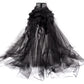 Syrena Tulle Wave High-Low Gothic Tulle Skirt