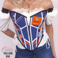 College Football UVA Cavaliers Team Fan Corset Top - Mologoko Couture