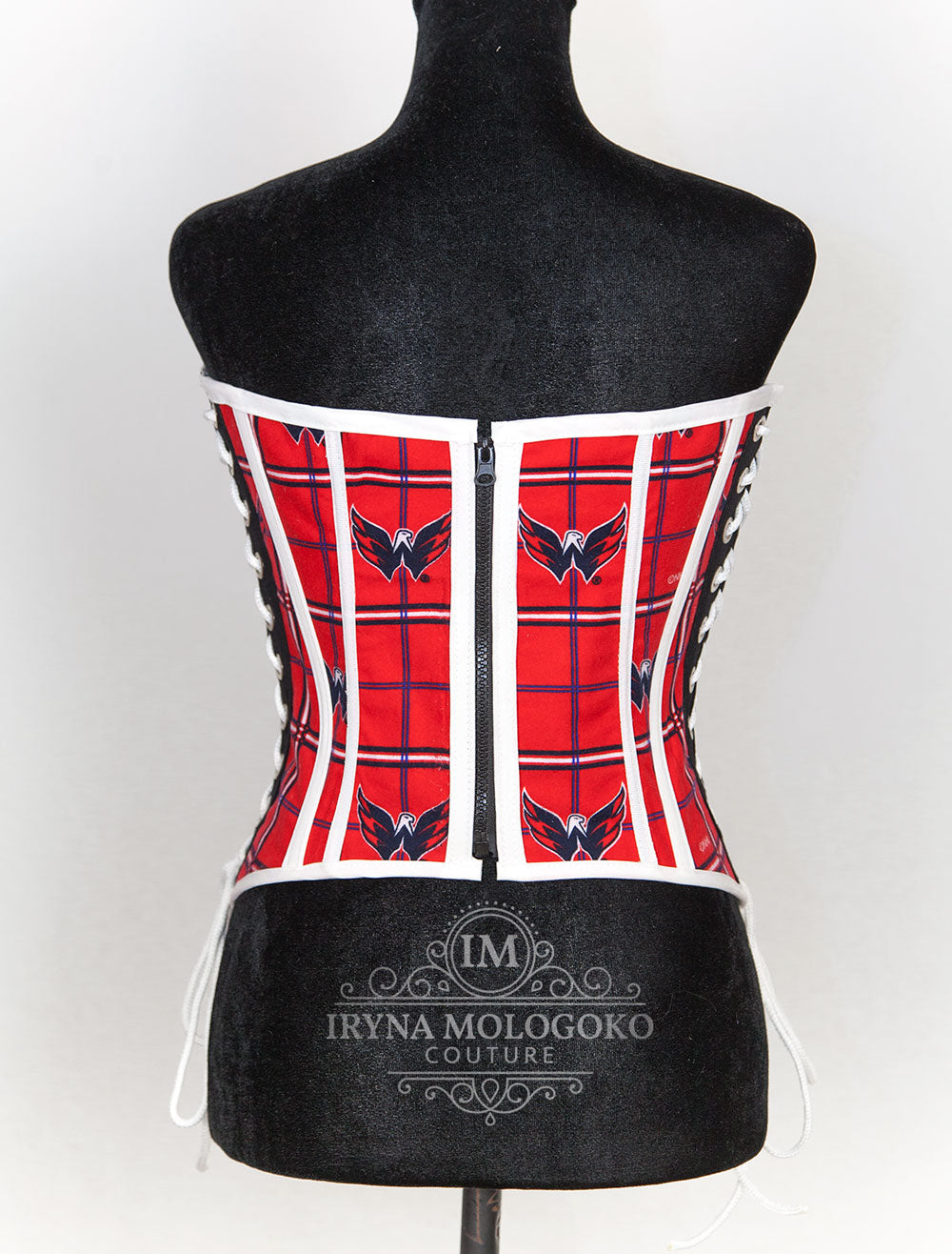 Washington Capitals Hockey Team Corset Bustier Top - Mologoko Couture