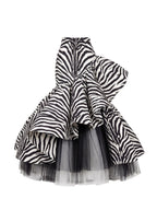 Dolce Vita Cotton Skirt in Zebra With Petticoat
