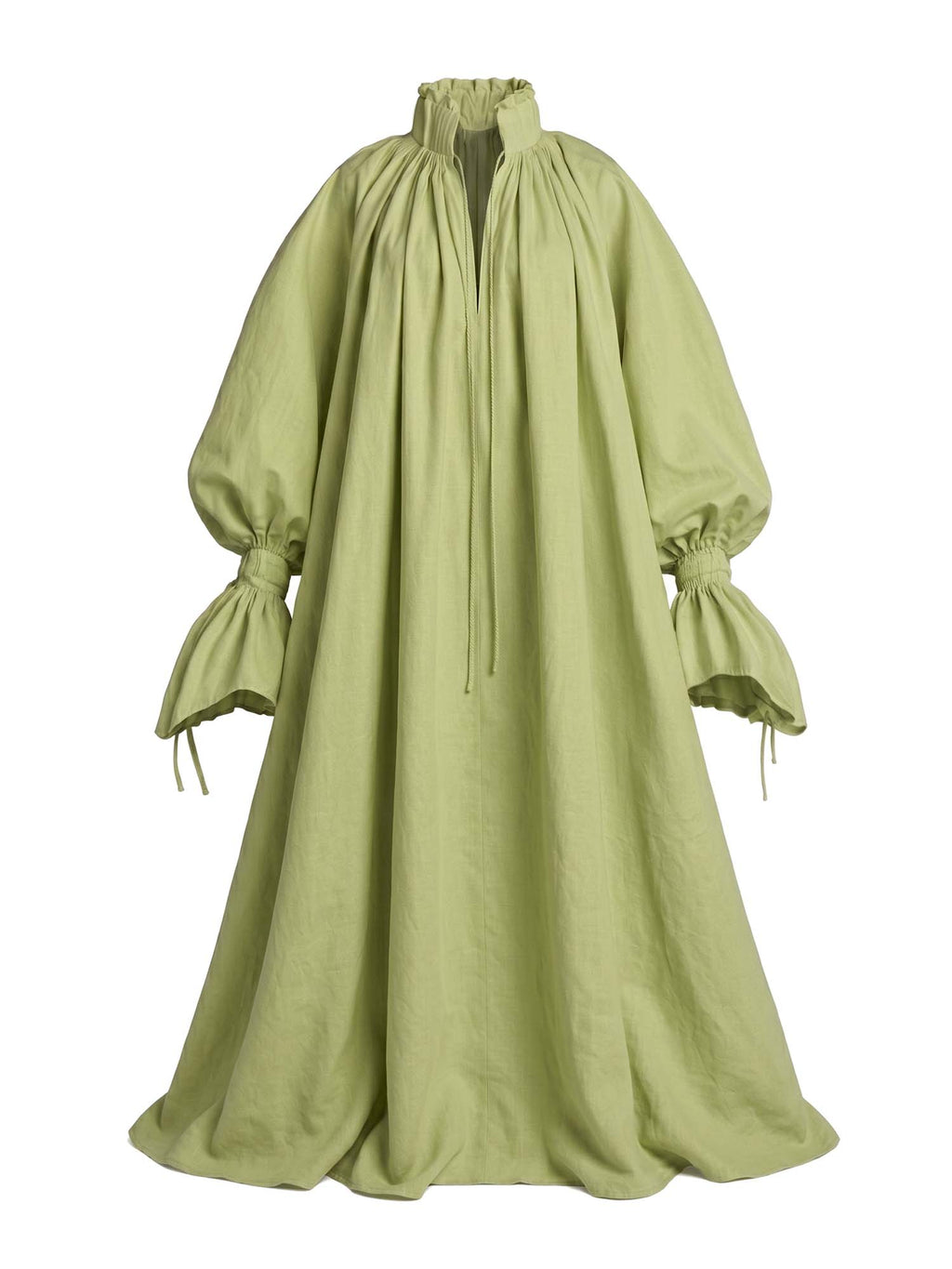 The Ethereal Plissé Poet Maxi Dress