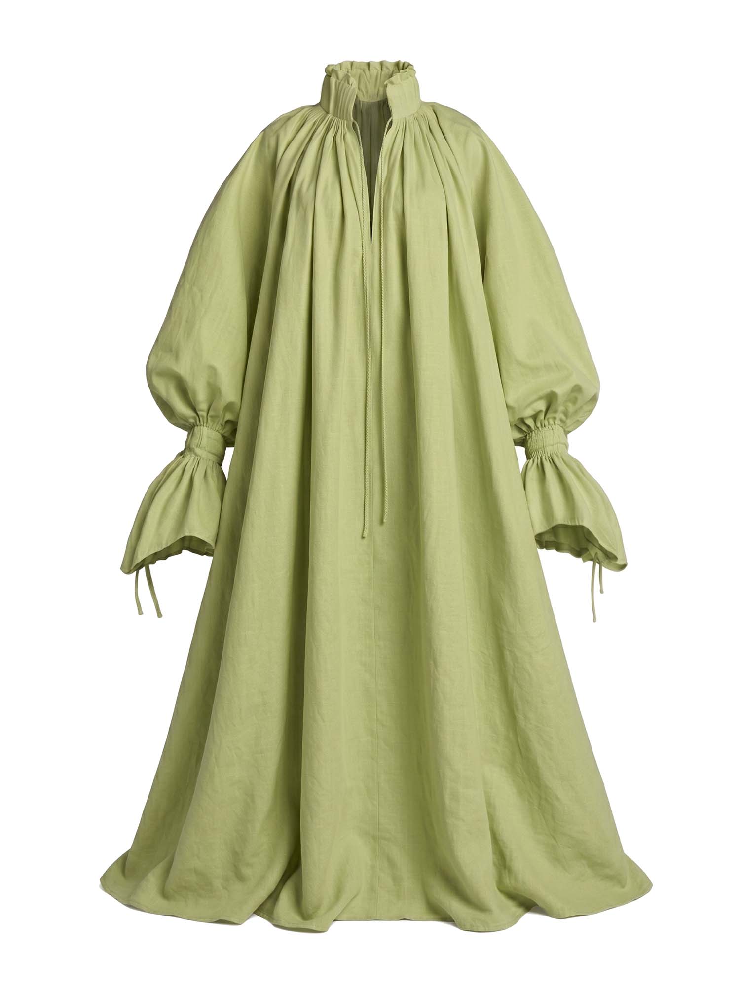 The Ethereal Plissé Poet Maxi Dress