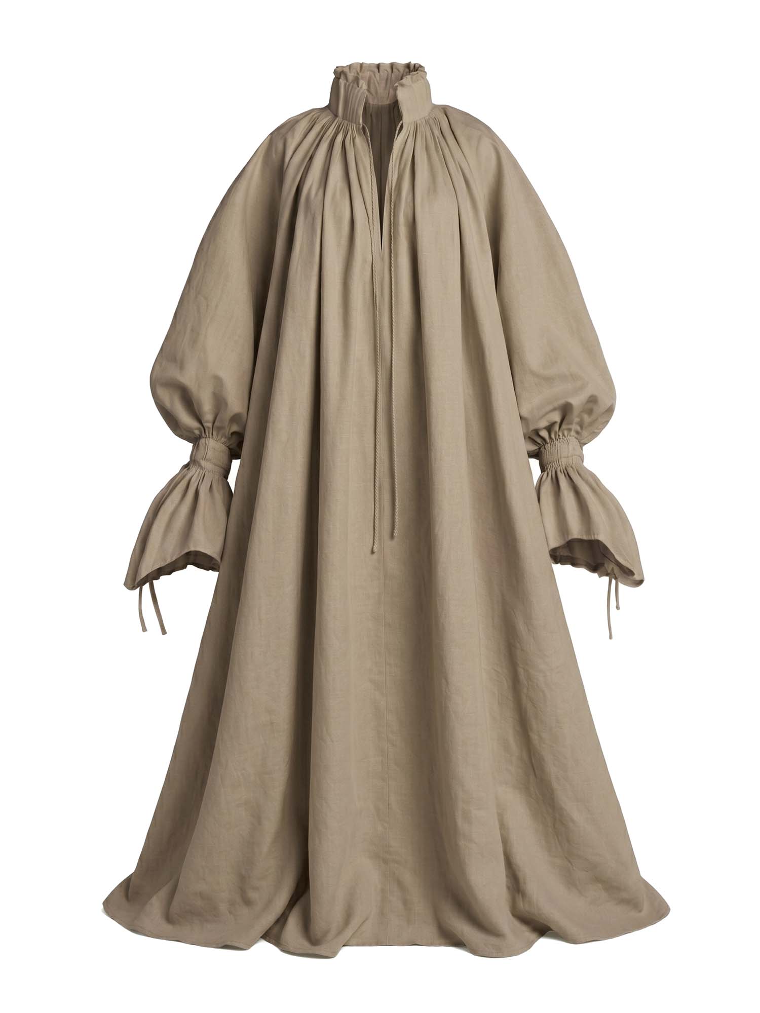 The Ethereal Plissé Poet Maxi Dress