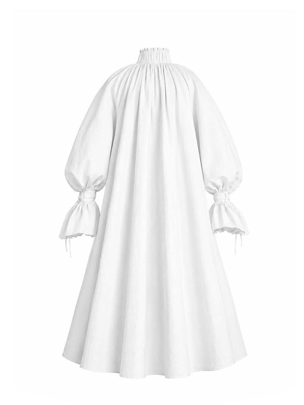The Ethereal Plissé Poet Maxi Dress