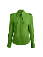 Victoria Large Collar Long Sleeves Fitted Shirt