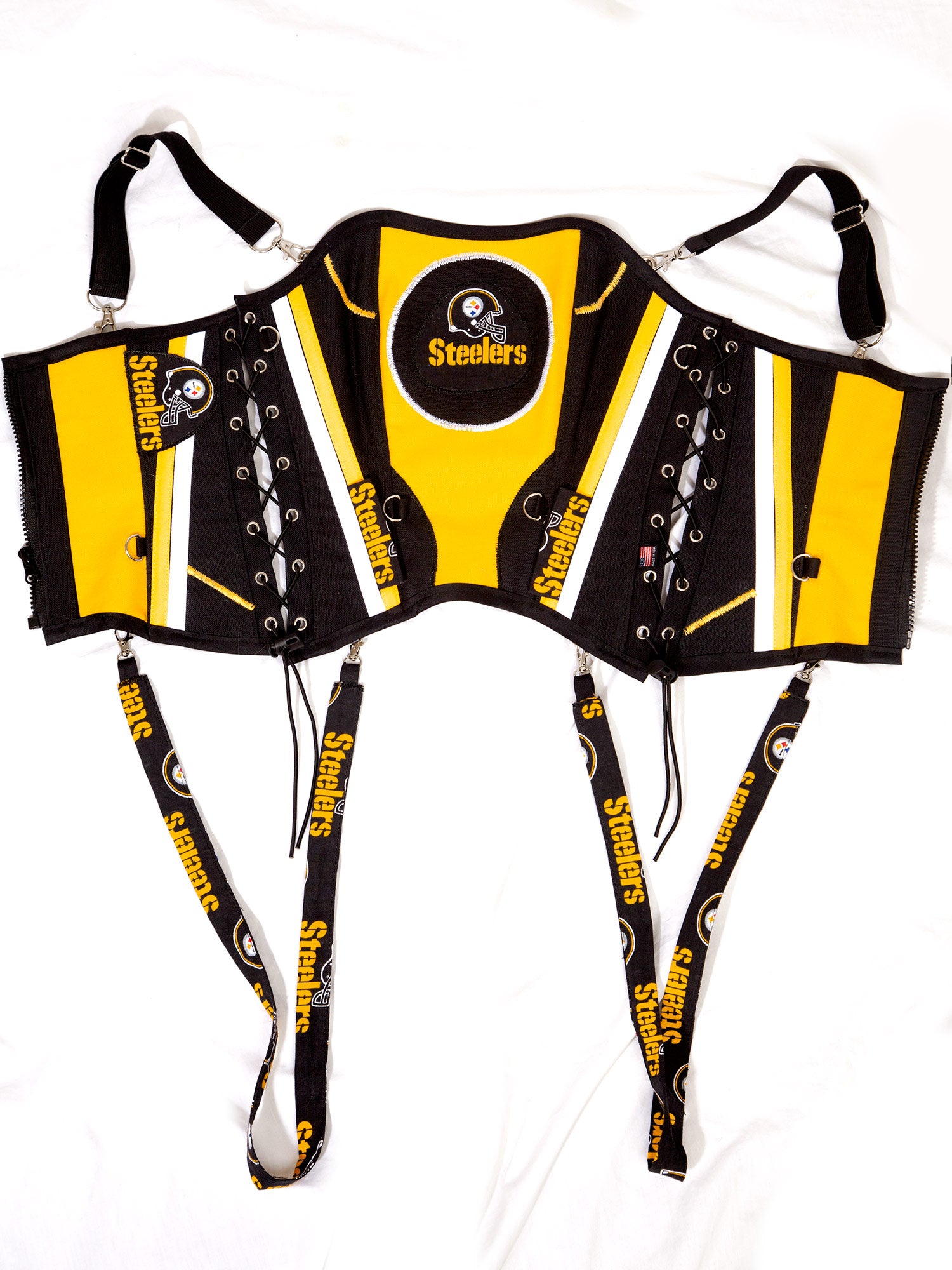 Pittsburgh Steelers Football Team Corset Bustier Top